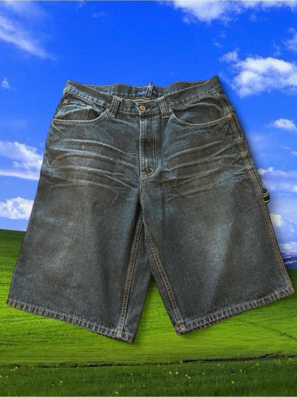 Vintage U.S. Polo Assn. Carpenter Denim Shorts – Size 36